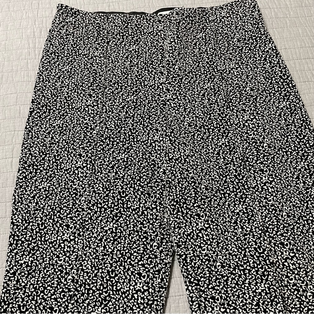 Anthropologie Black and White Cropped Pants - Picture 7 of 15